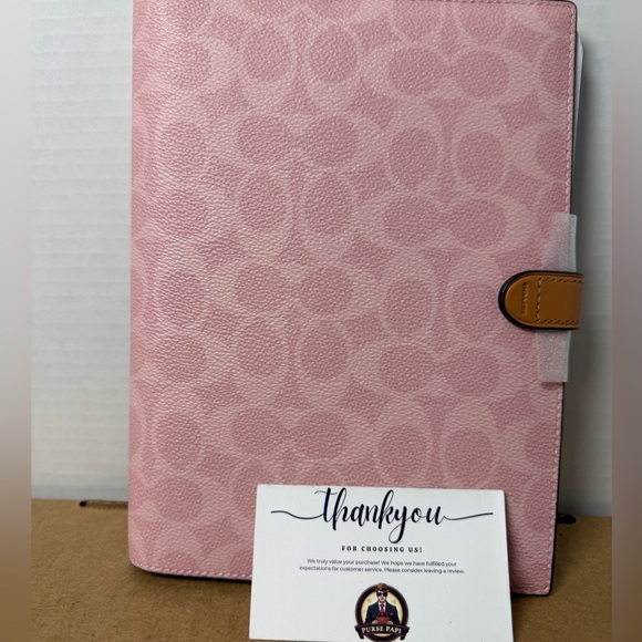 NWT 2026 Coach Powder Pink Notebook CEA49 - Picture 5 of 5